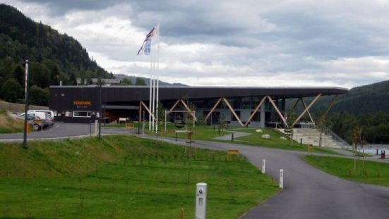 Oppkjørselen til Hallingdal Feriepark