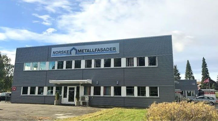 Fasaden til Norske Metallfasader AS